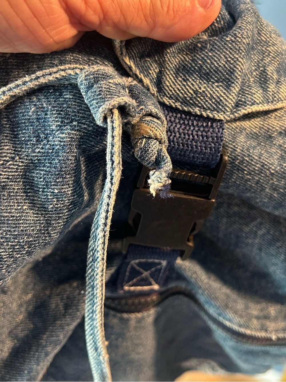 Jordache Denim Drawstring Backpack - Picture 6 of 14